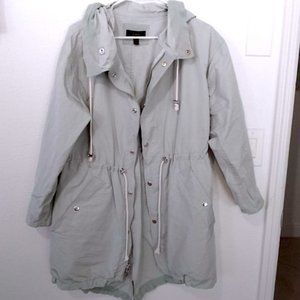 J. Crew Raincoat Gray Green
